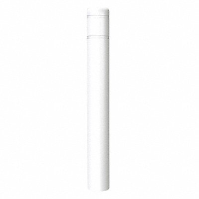 POST GUARD CL1386II Bollard Cover White 7 3/10 in Dia
