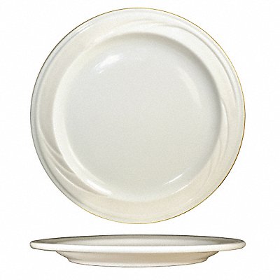 ITI Y9 Plate 9 3/4 Dia American White PK24