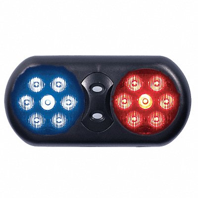 CODE 3 VFP36RB Visor Flip Light Round Blue Red