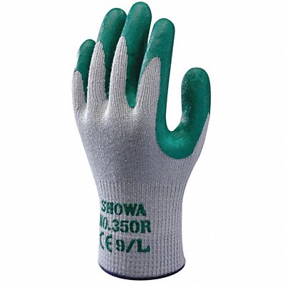 SHOWA 350L09 G7364 PR Cut Res Gloves Nitrile Grey/Green L