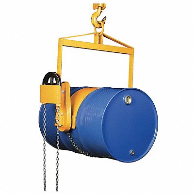 DAYTON 12R541 Verticalical Drum Lifter/Dispenser Yellow Steel