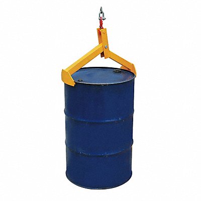 DAYTON 12R543 Salvage Drum Lifter Yellow Verticalical Steel