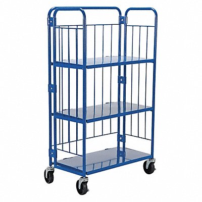 VESTIL ROL18343 Blue Nestable Roller Container 34 x 59