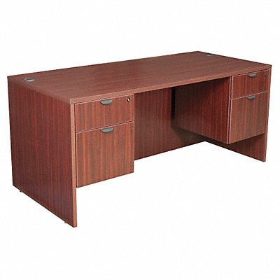REGENCY LDP6630MH Office Desk 29 in H Mahogany