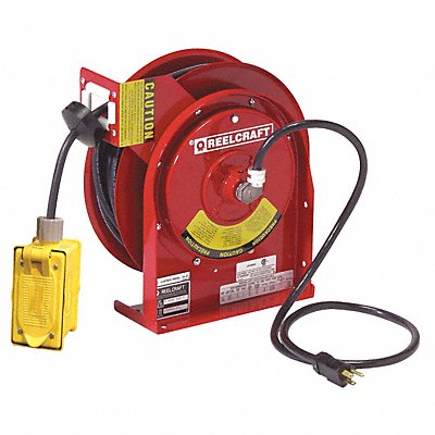 REELCRAFT L45451237SB Cord Reel 45ft 12 AWG GFCI 120VAC