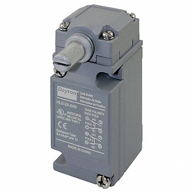 DAYTON 12T887 Limit Switch Rotary Lever DPDT