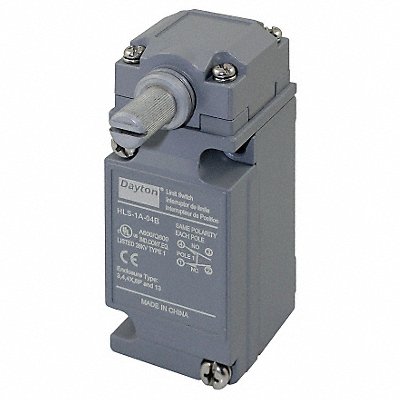 DAYTON 12T896 Limit Switch Rotary Lever SPDT