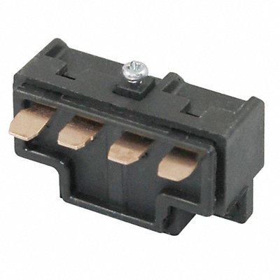 DAYTON 12T903 Contact Block Black 1NO/1NC 26 mm