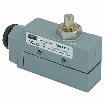 DAYTON 12T906 Limit Switch Plunger SPDT