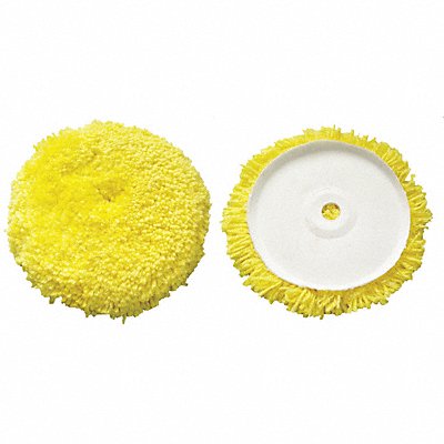 GRAINGER 12U071 Polishing Pad Curved Edge 7-1/2 In Wool