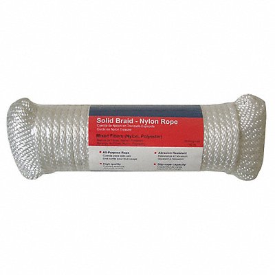 GRAINGER 12U276 General Purpose Utility Rope 5/16 Dia.x100 L