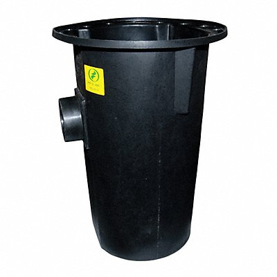 ZOELLER 310080 Sewage Basin Cap. 30.0 gal Polyethylene