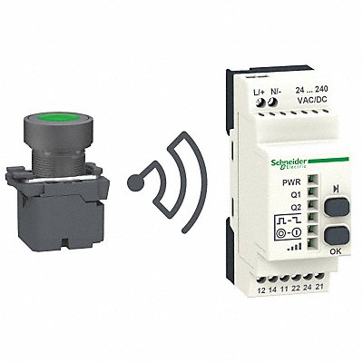 SCHNEIDER ELECTRIC XB5RFA02 WirelessPBKit Blk/Blu/Grn/Rd/Wht/Yellow