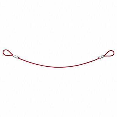 BRADY 170972 Cable Lockout Red 3/16 Dia PVC Coated