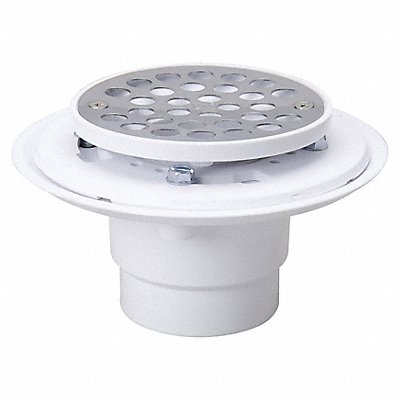 GRAINGER 133114 Shower Drain 3 5/8 in Body H SS