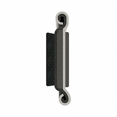 FAIRCHILD 12814X2 Edge Grip Seal Beltline WRSTP 8 ft Rubbr