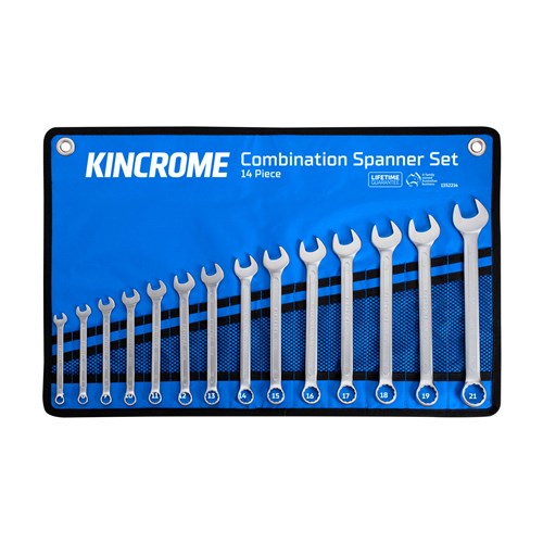 Kincrome 1352214 Combination Spanner Set 14 Piece - Metric