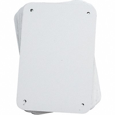 BRADY 13629 Ridgid Signs Blank 6-1/4 W 4-1/4 H