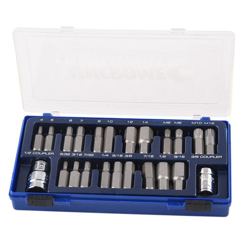 Kincrome 13784 Hex & Spline Drive Set 23 Piece 1/2" Drive