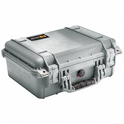 PELICAN 1450NF G3119 Protective Case 4 3/8 in Double Throw Silver