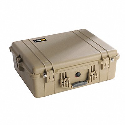 PELICAN 1600NF G3136 Protective Case 6 1/8 in DblThrw Desert Tan