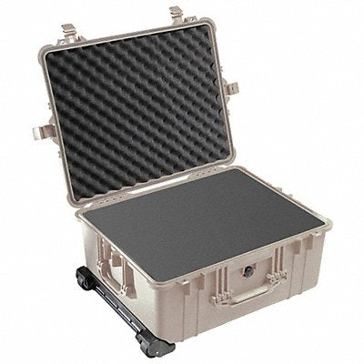 PELICAN 1610 G3137 Protective Case 8 37/64 in DblThrw Desert Tan