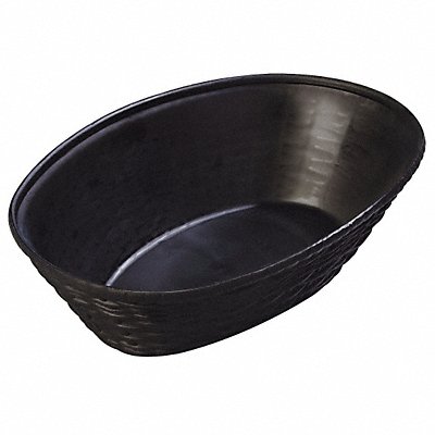 CARLISLE 6504GR03 Oval Basket 6 1/4 in W Black PK12