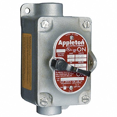 APPLETON ELECTRIC EDSC21MC2 Motor Switch NEMA 3 Handle 30 A