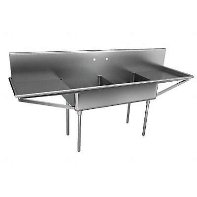 JUST MANUFACTURING NSFB23024RL2J Just Scullery Sink Rectangle 15inx24inx12in