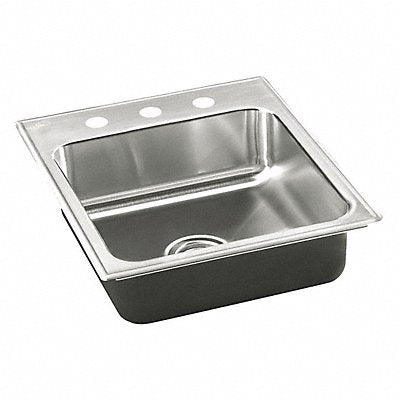 JUST MANUFACTURING SLADA1815A553J Just DropIn Sink Squar 12inx12inx5-1/2in