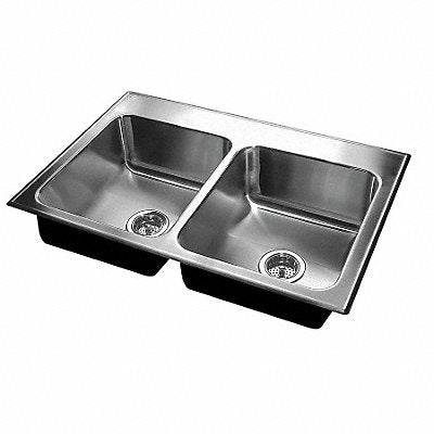JUST MANUFACTURING DLADA1933A553J Just DropIn Sink Squar 14inx14inx5-1/2in