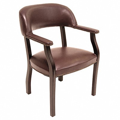 REGENCY 9004BY Ivy League Captains Chair Vinyl Burgundy