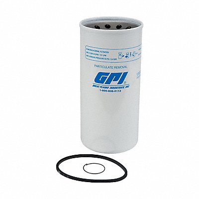 GPI 40GPMPartFilt Filter Housing 11 H 5 1/8 Dia White