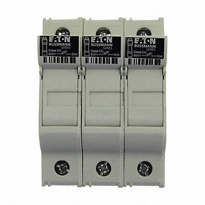 BUSSMANN CHCC3DU Fuse Block 0 to 30A Class CC 3 Pole