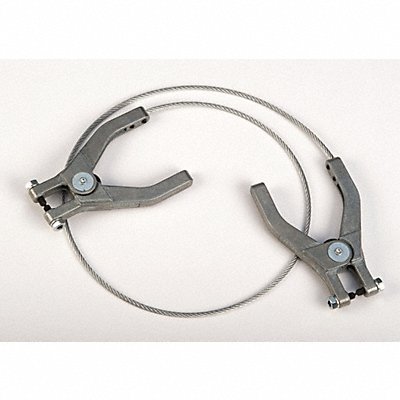 GRAINGER 8499 Ground Wire with 2 Clamps 3 Ft.