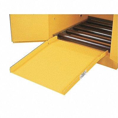JUSTRITE 25932 Drum Cabinet Ramp Yellow