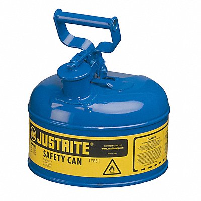 JUSTRITE 7110300 Type I Safety Can 1 gal Blue 11In H