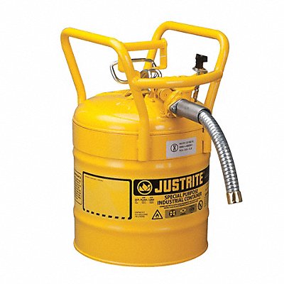 JUSTRITE 7350230 Type II DOT Safety Can 17-1/2 in H