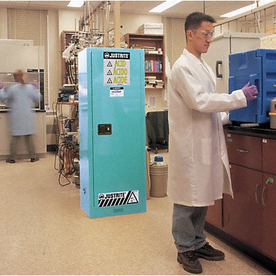 JUSTRITE 892202 Corrosive Safety Cabinet 65 H Steel