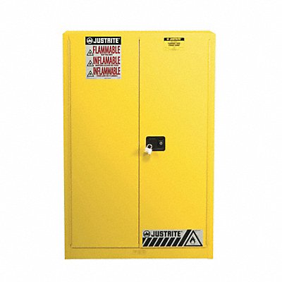 JUSTRITE 894510 K3033 Flammable Cabinet 60 gal Yellow