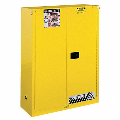 JUSTRITE 894530 K3034 Flammable Cabinet 60 gal Yellow