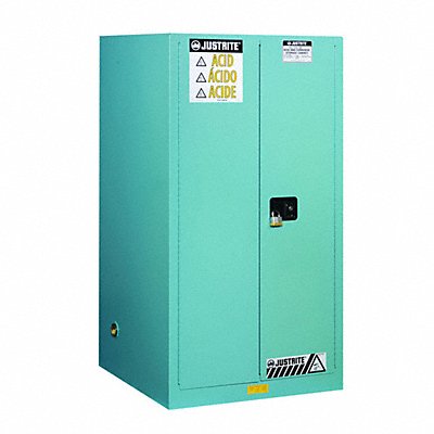 JUSTRITE 899002 Corrosive Safety Cabinet 65 in H Blue