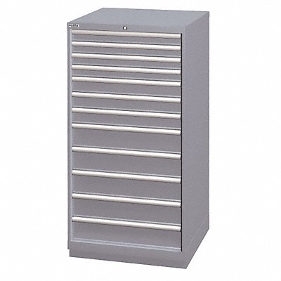 LISTA SC131234AFTKALG Mod Drwr Cab 59-1/2 H 12 Drwr Light Grey