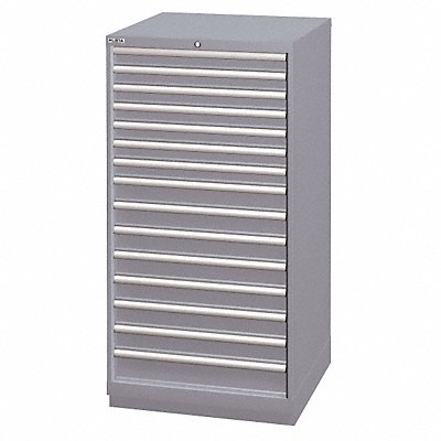 LISTA SC131502AFTKALG Mod Drwr Cab 59-1/2 H 15 Drwr Light Grey