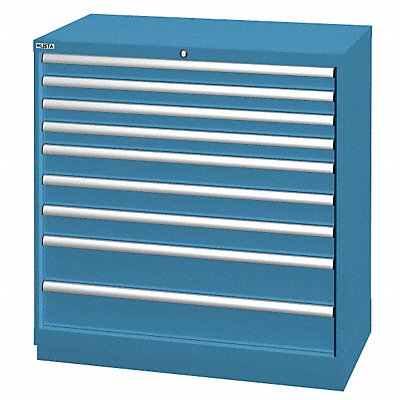 LISTA XSHS09000901CB Modular Drawer Cabinet 39.5 x56.34 x22.5 Blu 9Drwr