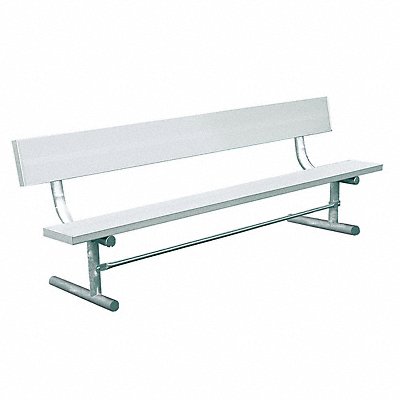 ULTRASITE 940PA6 Outdoor Bench 72 in L Silver