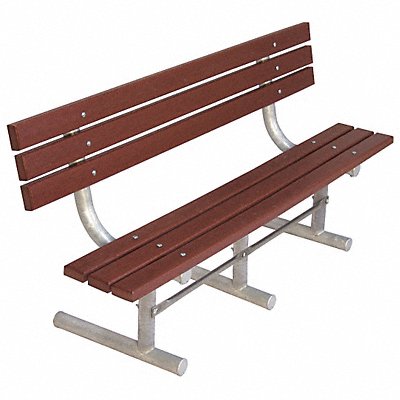 ULTRASITE g940PBRN8 Outdoor Bench 96 in L Brwn RCYLD Plastic