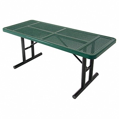 ULTRASITE 238UP8Green Picnic Table 96 W x30 D Green