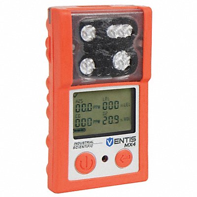 INDUSTRIAL SCIENTIFIC VTSK1033001101 Multi-Gas Detector 8 hr Battery Life