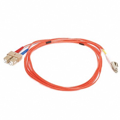 MONOPRICE 2627 Fiber Cord Duplex LC SC 2m Orange